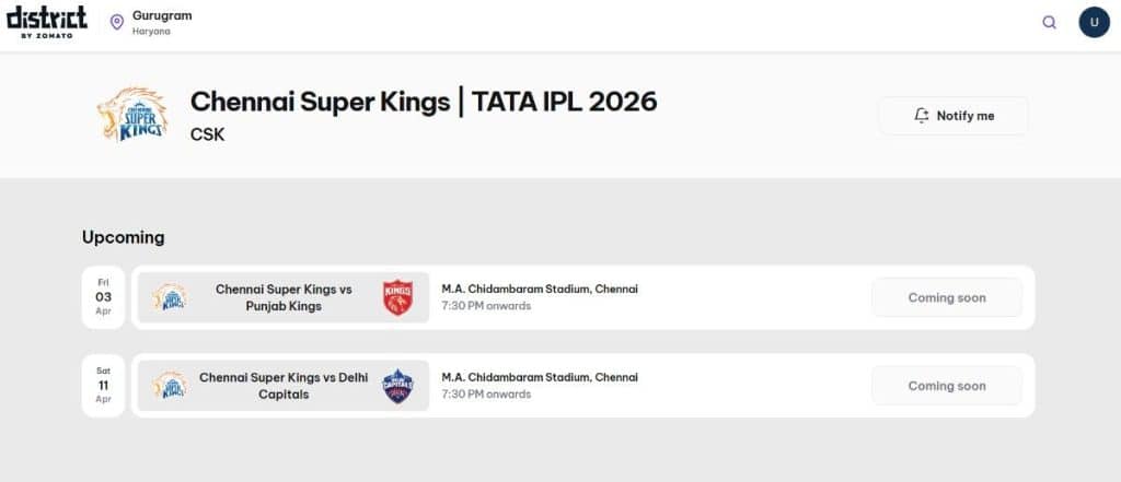 Match Selection Match Selection